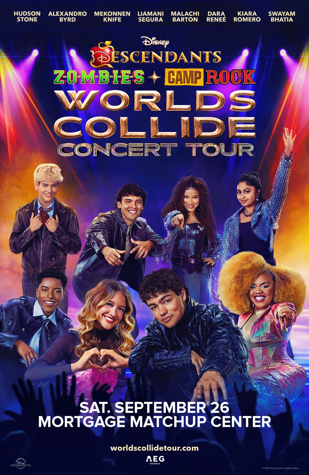 Poster for Disney Worlds Collide Concert Tour