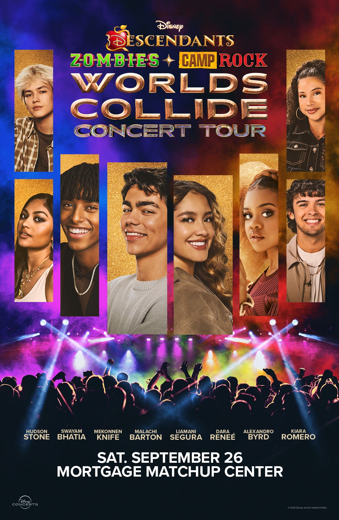 Poster for Disney Worlds Collide Concert Tour