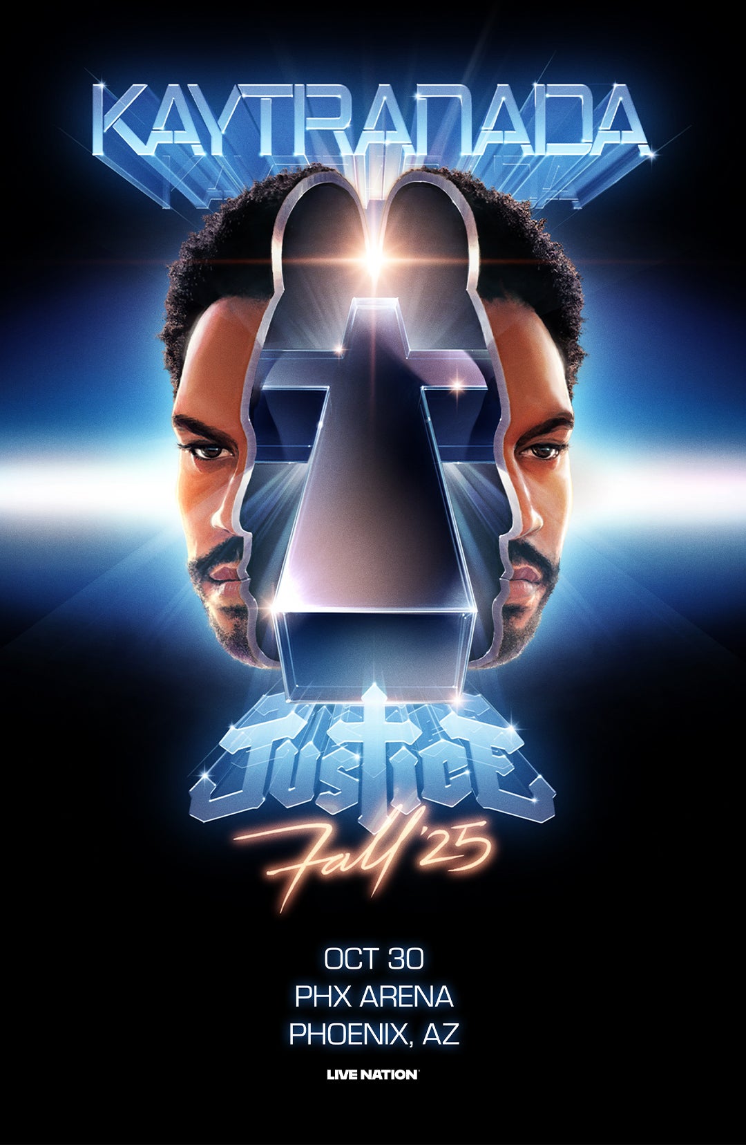 Poster for KAYTRANADA x JUSTICE TOUR