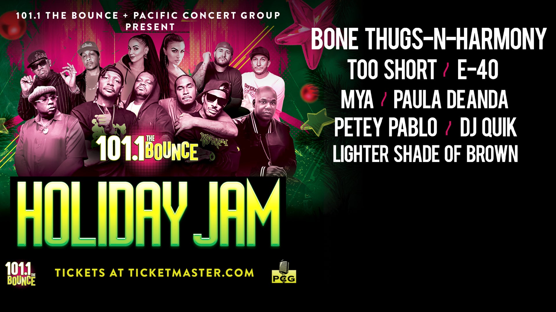 101.1 THE BOUNCE HOLIDAY JAM' STARRING BONE THUGS-N-HARMONY - DEC
