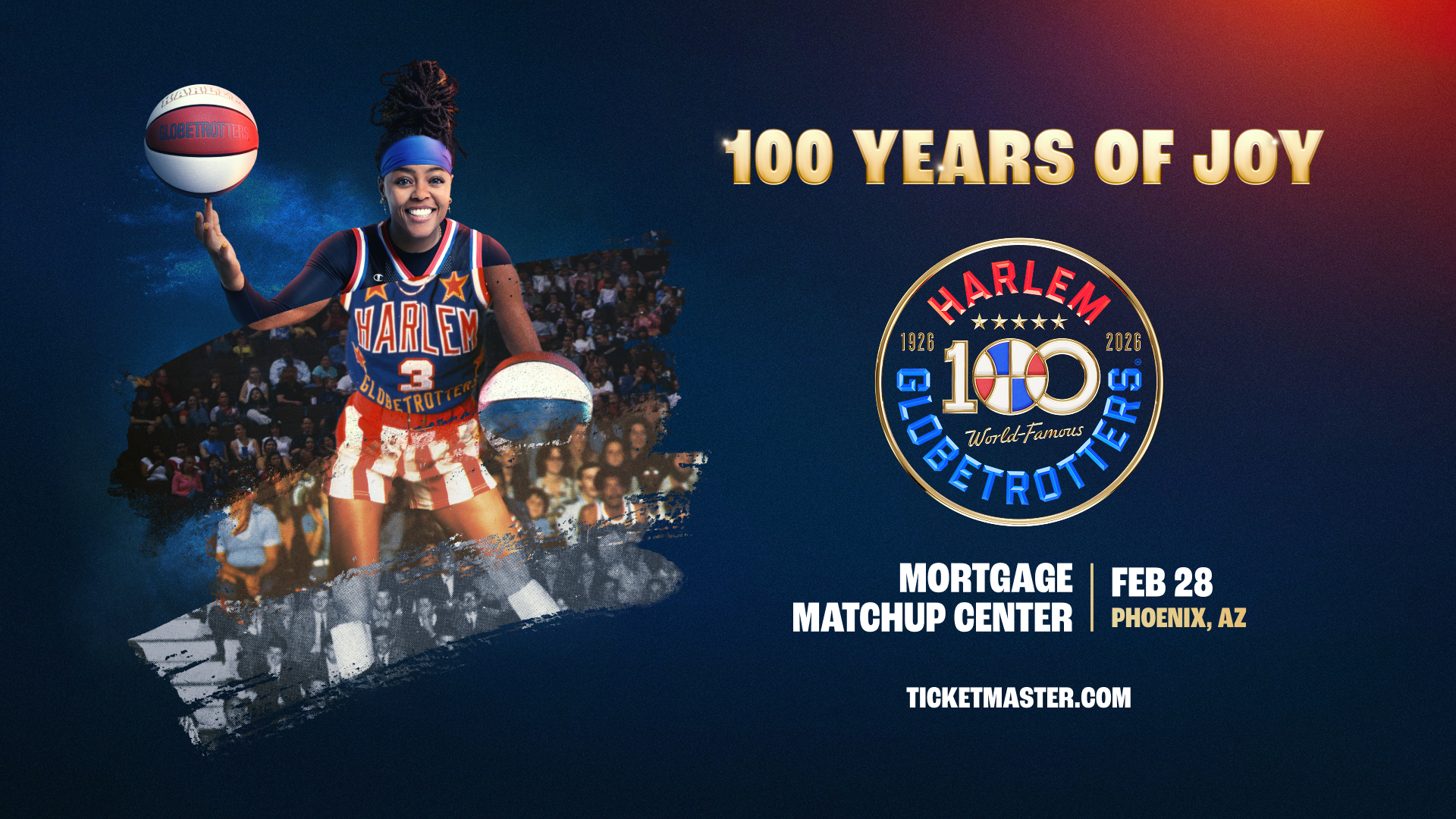 THE HARLEM GLOBETROTTERS 100 YEAR TOUR CENTENNIAL CELEBRATION SET