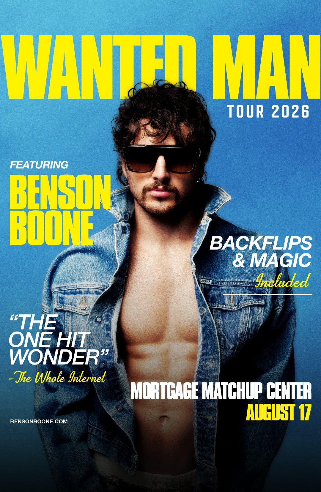 Poster for Benson Boone Poster for Benson Boone