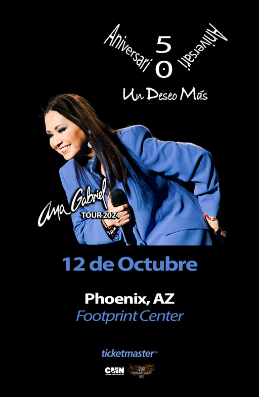 Ana Gabriel – UN DESEO MÁS TOUR 2024 Ana Gabriel – UN DESEO MÁS TOUR 2024