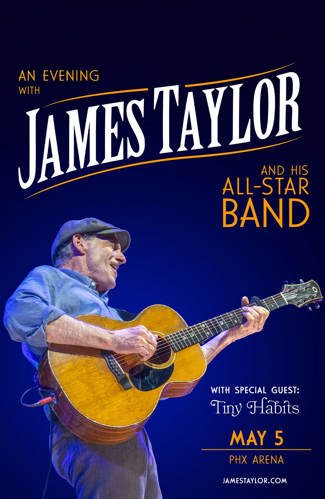 Poster for An Evening with James Taylor & His All-Star Band