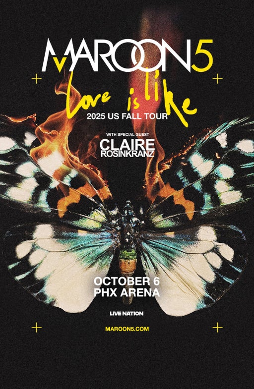 Maroon 5 – LOVE IS LIKE Tour with special guest Claire Rosinkranz