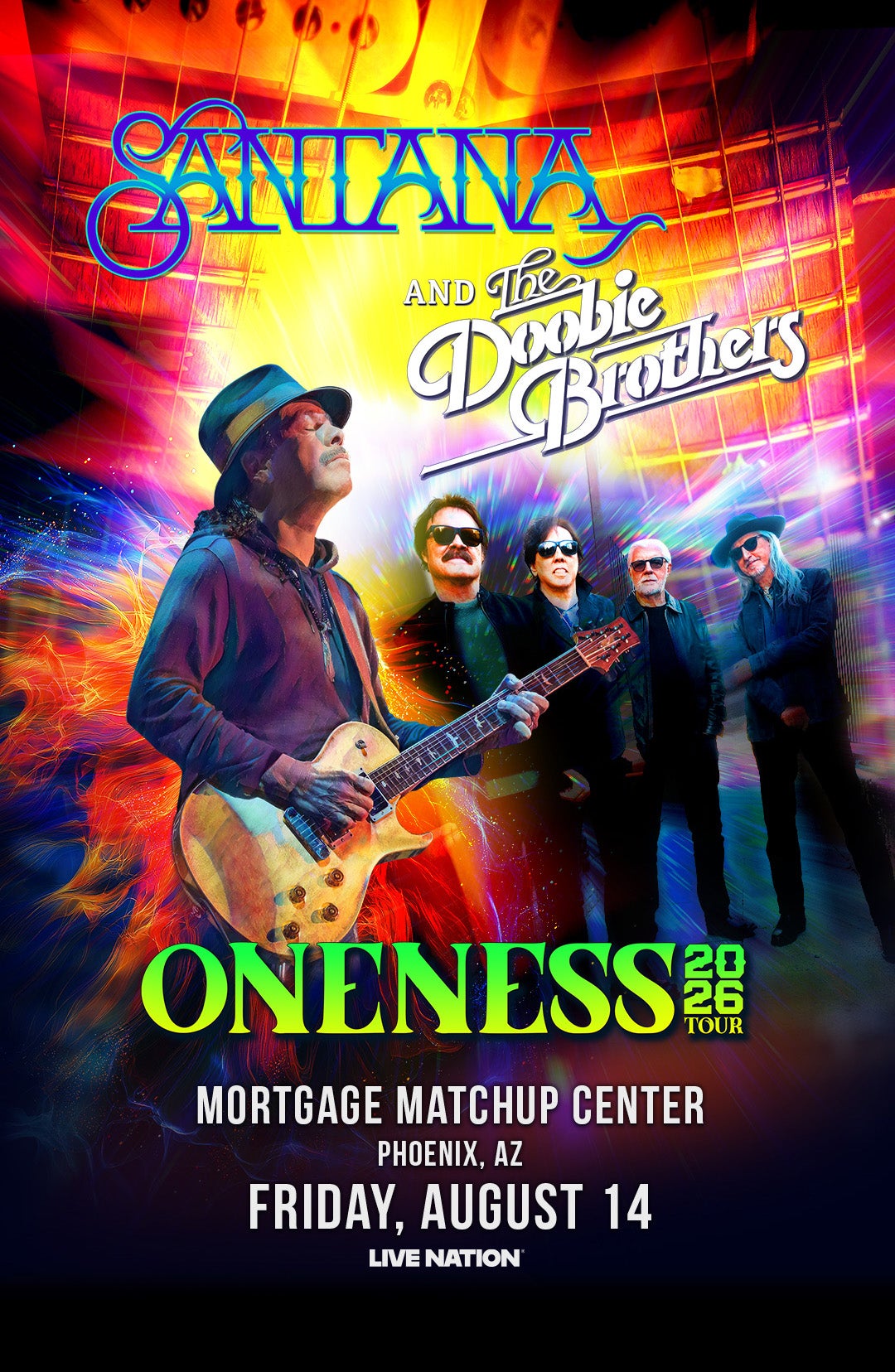 Poster for Santana & The Doobie Brothers