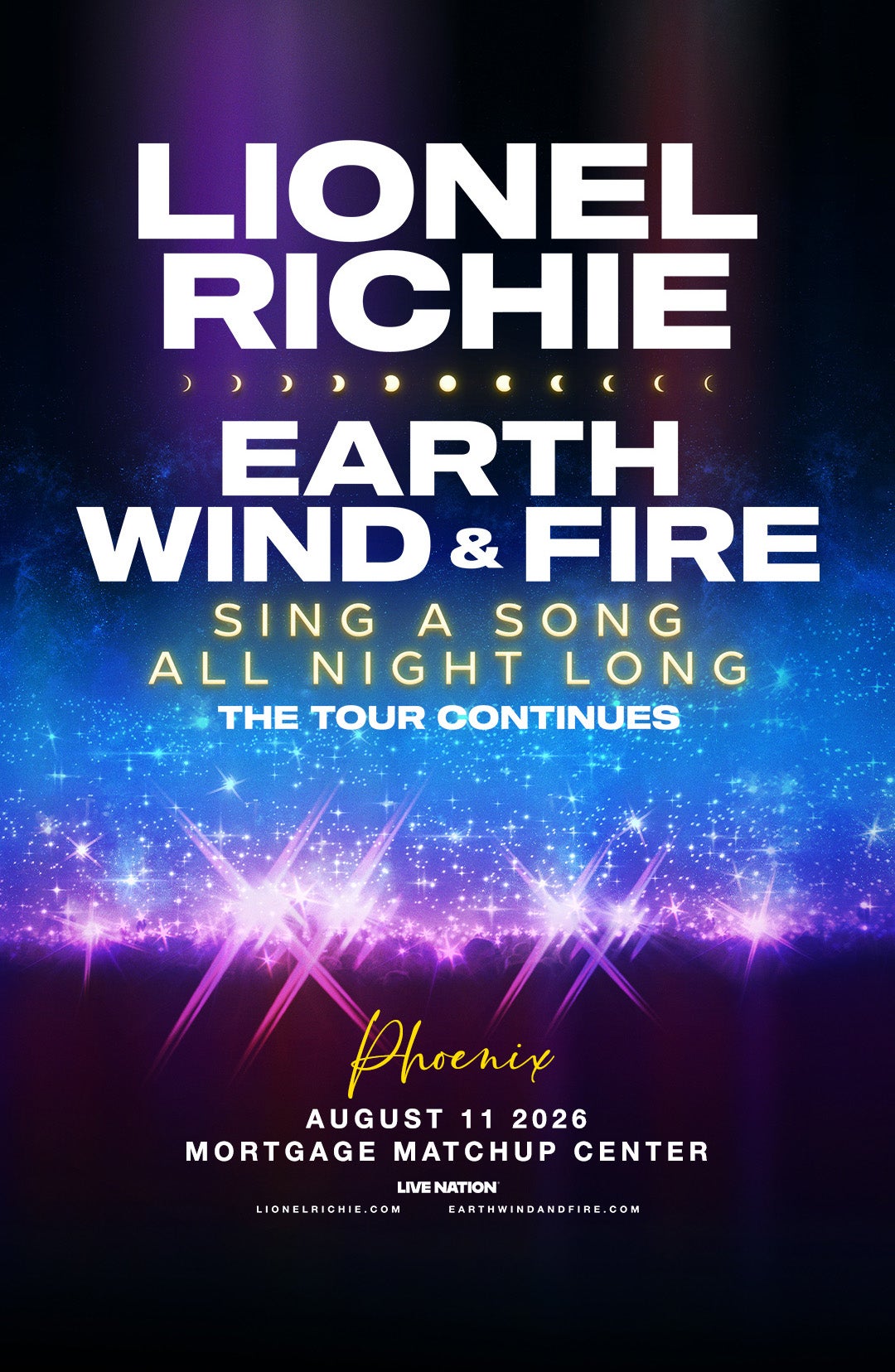 Poster for Lionel Richie with Earth, Wind & Fire