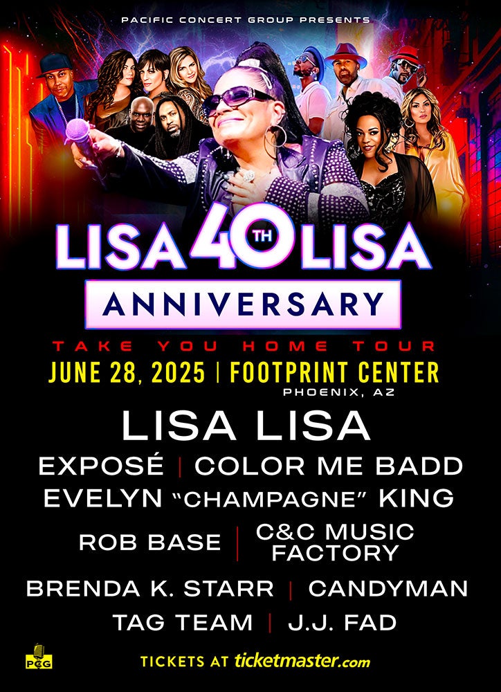 Poster for Lisa Lisa 40th Anniversary